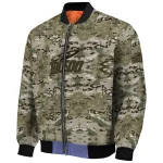 customized toledo rockets camouflage abstract camouflage bomber jacket best selling