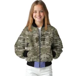 customized toledo rockets camouflage abstract camouflage bomber jacket best selling