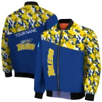 customized toledo rockets camouflage splash blue bomber jacket best selling