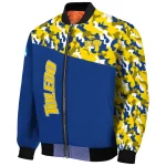 customized toledo rockets camouflage splash blue bomber jacket best selling