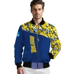 customized toledo rockets camouflage splash blue bomber jacket best selling