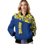 customized toledo rockets camouflage splash blue bomber jacket best selling