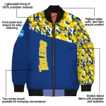 customized toledo rockets camouflage splash blue bomber jacket best selling