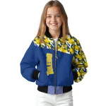 customized toledo rockets camouflage splash blue bomber jacket best selling