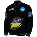 customized toledo rockets claw shred black varsity jacket best selling