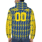 customized toledo rockets lightning strike grid blue windbreaker jacket best selling