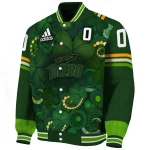 customized toledo rockets shamrock vortex green varsity jacket best selling