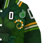 customized toledo rockets shamrock vortex green varsity jacket best selling