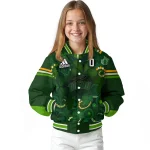 customized toledo rockets shamrock vortex green varsity jacket best selling