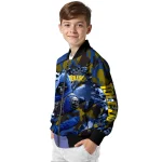 customized toledo rockets skull horde blue bomber jacket best selling