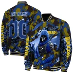 customized toledo rockets skull horde blue varsity jacket best selling