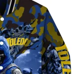 customized toledo rockets skull horde blue varsity jacket best selling