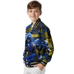 customized toledo rockets skull horde blue varsity jacket best selling