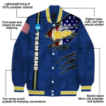 customized toledo rockets usa flag claws blue varsity jacket best selling