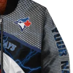 customized toronto blue jays electric flash blue bomber jacket best selling