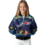 customized toronto blue jays spongebob playtime blue bomber jacket best selling