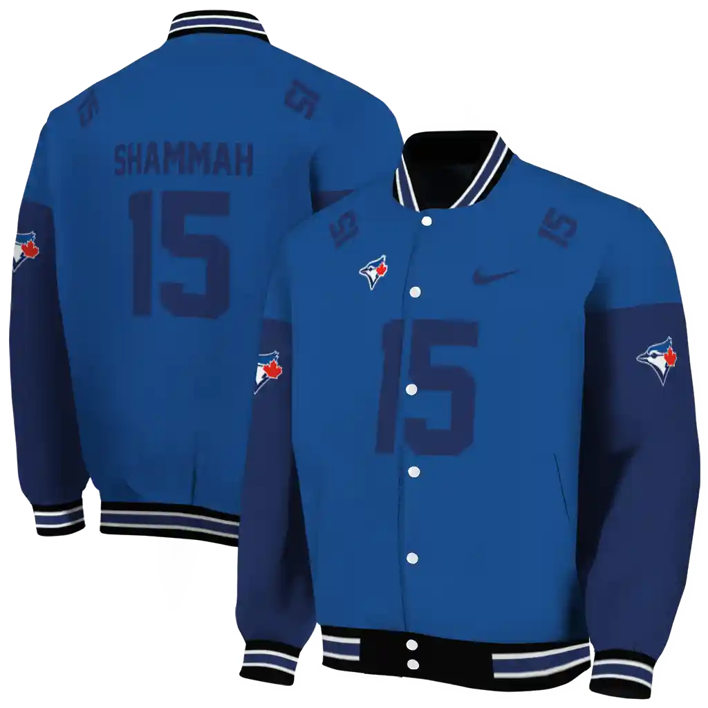 customized toronto blue jays team patch blue varsity jacket fashion forward customized toronto blue jays team patch blue varsity jacket fashion forward