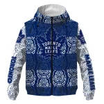 customized toronto maple leafs cat eyes blue windbreaker jacket best selling