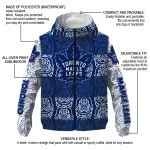 customized toronto maple leafs cat eyes blue windbreaker jacket best selling
