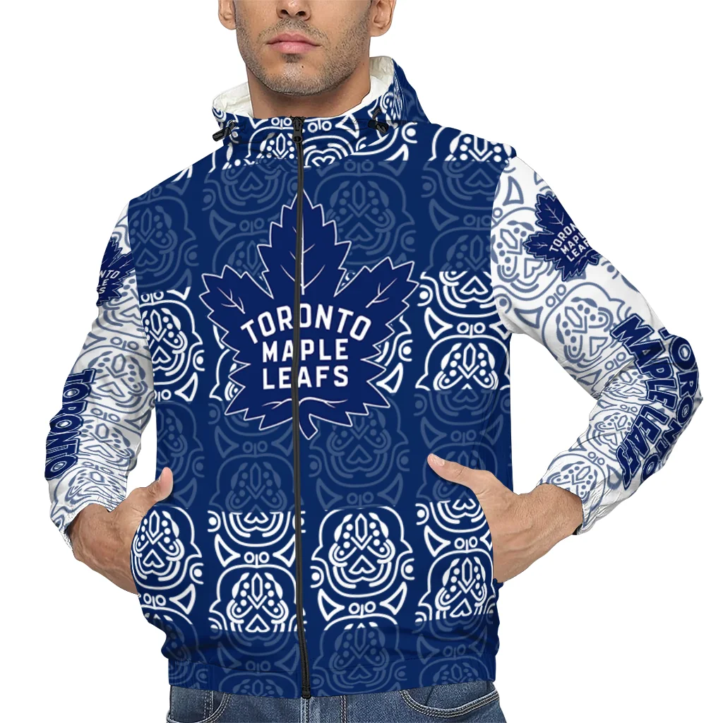 customized toronto maple leafs cat eyes blue windbreaker jacket top rated customized toronto maple leafs cat eyes blue windbreaker jacket top rated