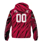 customized toronto raptors abstract streaks red windbreaker jacket best selling