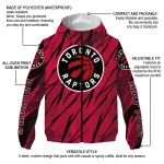 customized toronto raptors abstract streaks red windbreaker jacket best selling