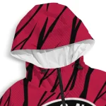 customized toronto raptors abstract streaks red windbreaker jacket best selling