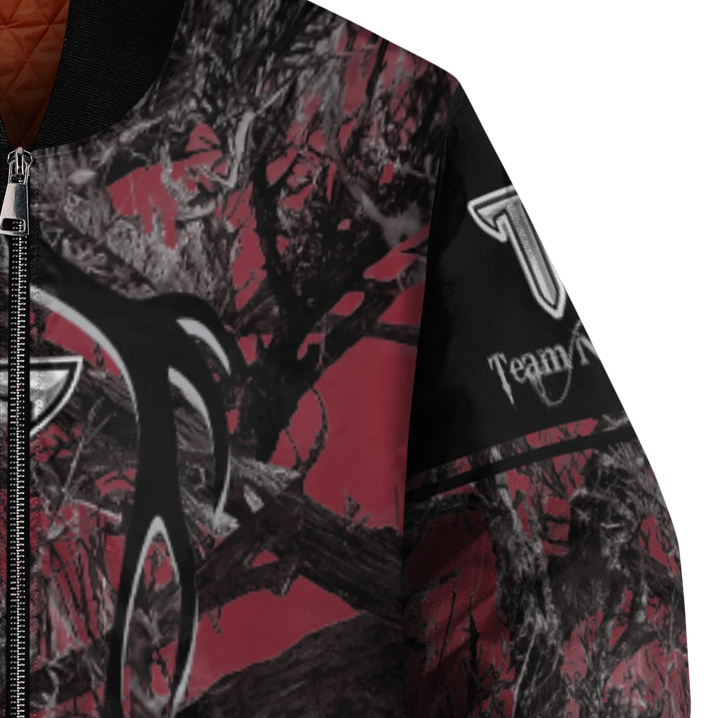 customized troy trojans antlers motif red black bomber jacket premium grade customized troy trojans antlers motif red black bomber jacket premium grade