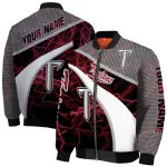 customized troy trojans electric flash red bomber jacket best selling