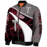 customized troy trojans electric flash red bomber jacket best selling
