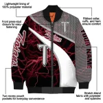customized troy trojans electric flash red bomber jacket best selling