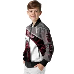 customized troy trojans electric flash red bomber jacket best selling