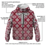 customized troy trojans geometric blossom red windbreaker jacket best selling