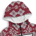 customized troy trojans geometric blossom red windbreaker jacket best selling