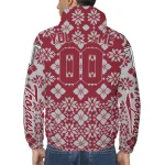 customized troy trojans geometric blossom red windbreaker jacket best selling