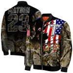 customized troy trojans patriot deer camouflage bomber jacket best selling
