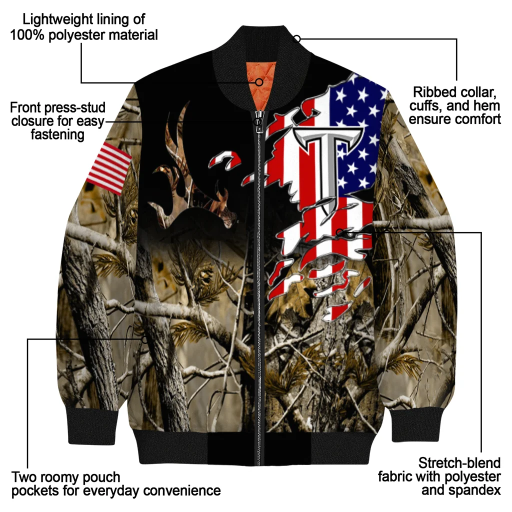 customized troy trojans patriot deer camouflage bomber jacket new arrival customized troy trojans patriot deer camouflage bomber jacket new arrival
