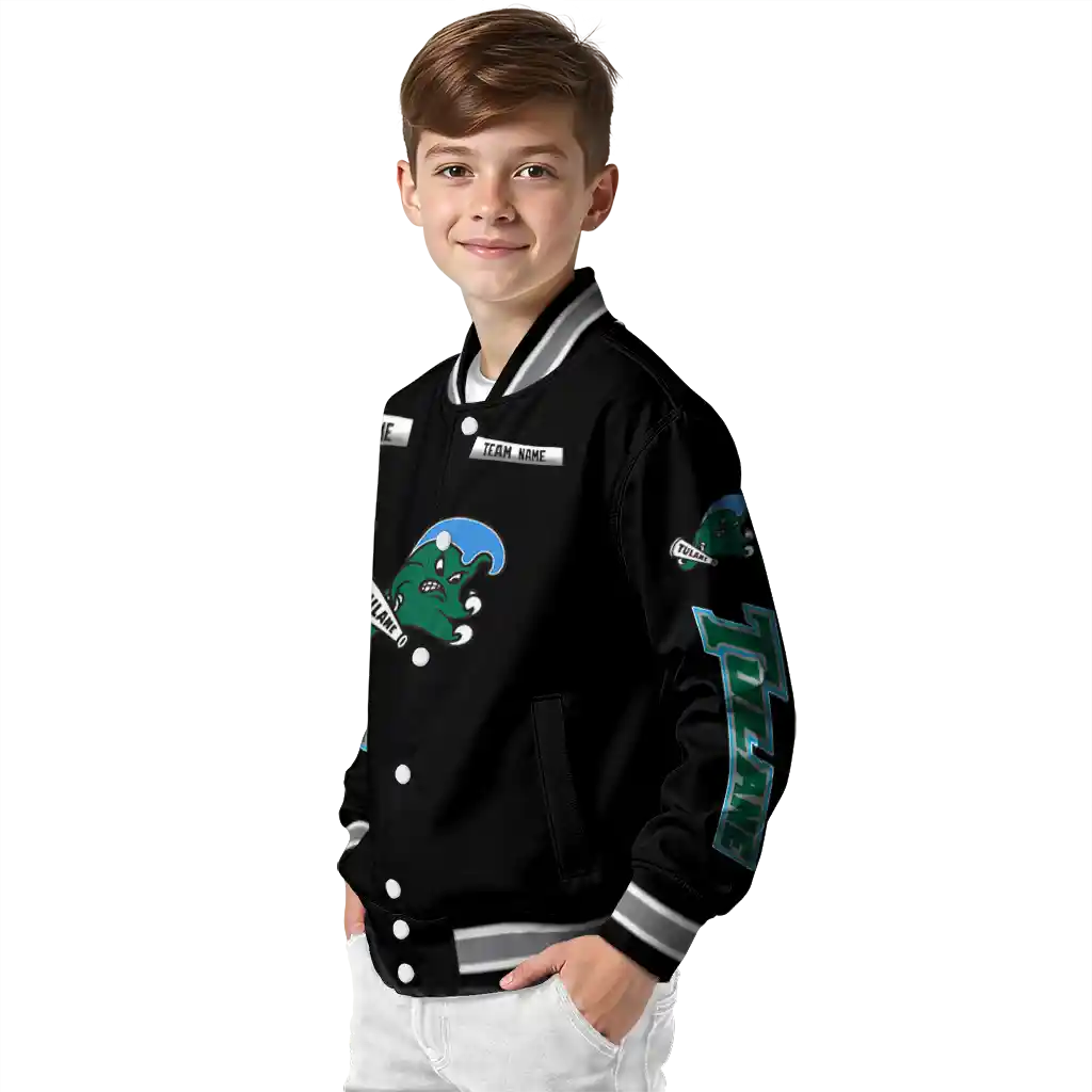 customized tulane green wave american flag skull black varsity jacket trendy customized tulane green wave american flag skull black varsity jacket trendy