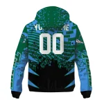 customized tulane green wave brick motion green black windbreaker jacket best selling
