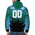 customized tulane green wave brick motion green black windbreaker jacket best selling
