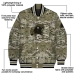 customized tulane green wave camouflage abstract camouflage varsity jacket best selling