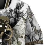 customized tulane green wave deer skull camouflage white varsity jacket best selling