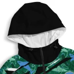 customized tulane green wave shark art green windbreaker jacket best selling
