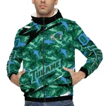 customized tulane green wave shark art green windbreaker jacket best selling