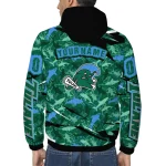 customized tulane green wave shark art green windbreaker jacket best selling