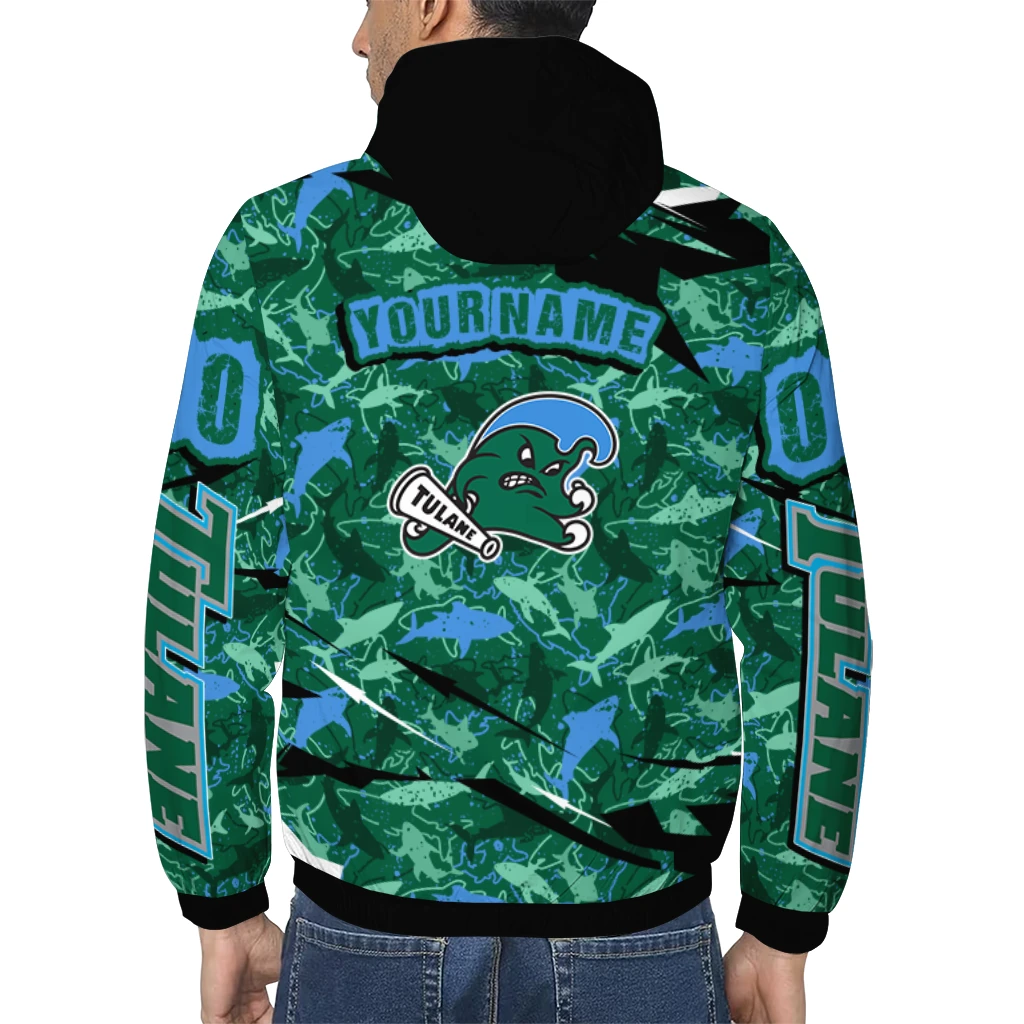 customized tulane green wave shark art green windbreaker jacket trendy customized tulane green wave shark art green windbreaker jacket trendy