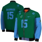 customized tulane green wave team patch green bomber jacket best selling
