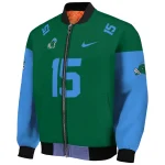 customized tulane green wave team patch green bomber jacket best selling