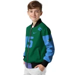 customized tulane green wave team patch green bomber jacket best selling