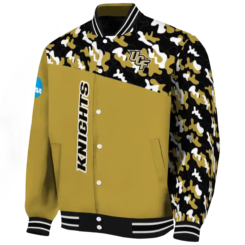customized ucf knights camouflage splash gold varsity jacket best selling customized ucf knights camouflage splash gold varsity jacket best selling